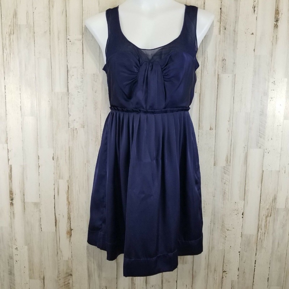 5/$25 American Eagle Outfitters Womens Dress 6 Blue I12